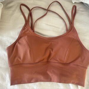 Lululemon Crossback Racerback Sports Bra in Terracotta Brown - NWOT